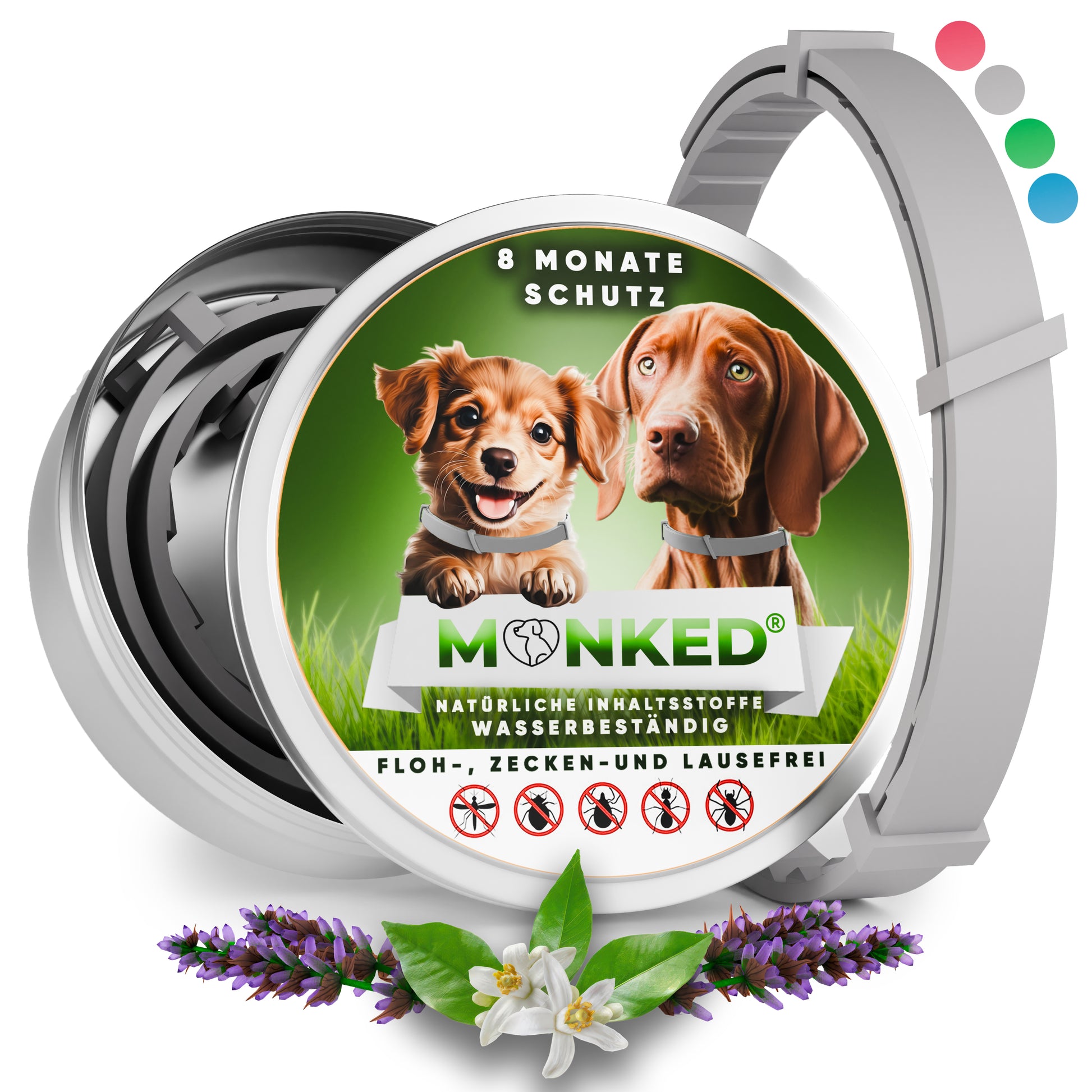Monked™ - Anti Floh- und Zeckenhalsband