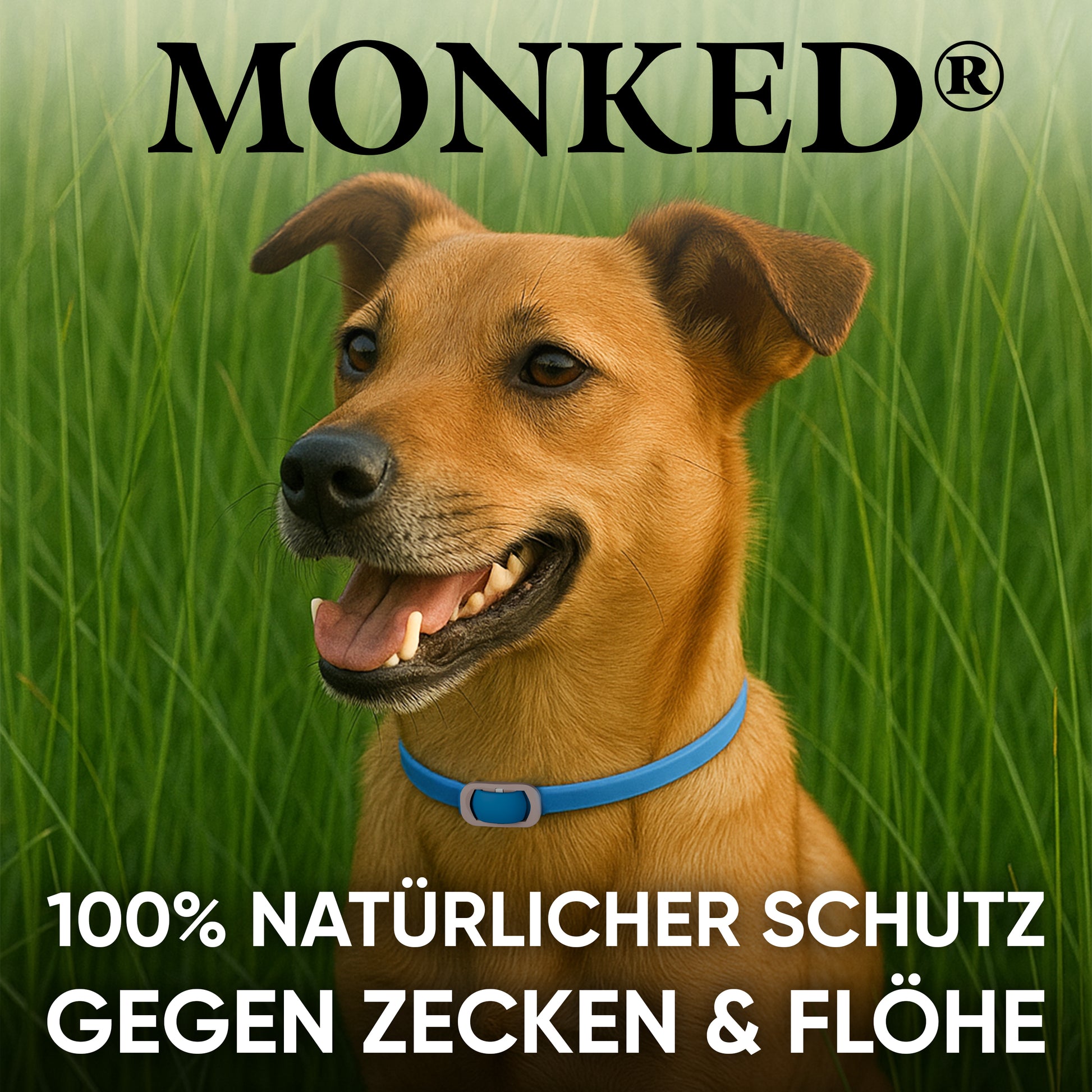Monked™ V2 - Neues Anti Floh- & Zeckenhalsband (verbessert & länger)