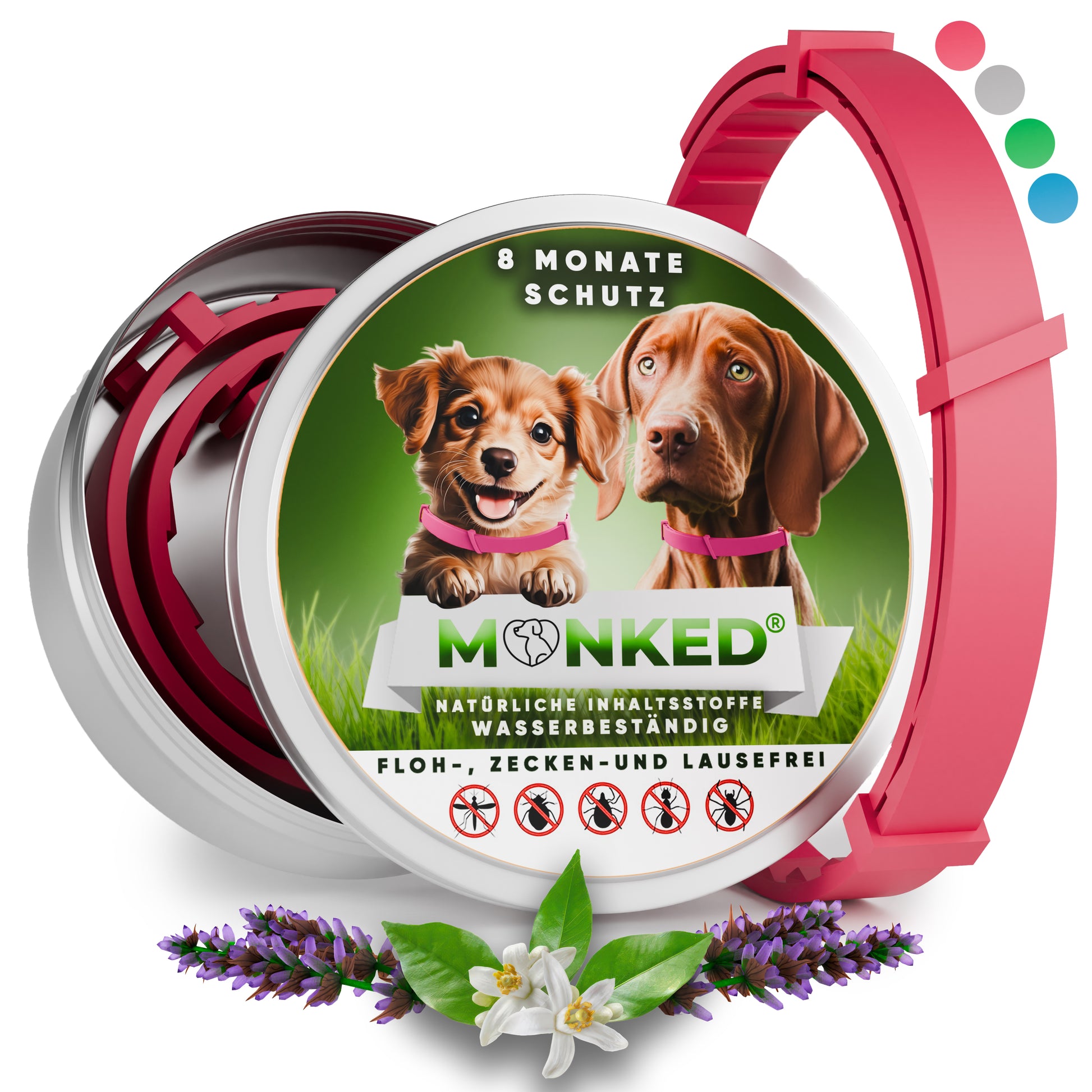 Monked™ - Anti Floh- und Zeckenhalsband